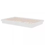 fehér tömör fa ágykeret 120x200 cm