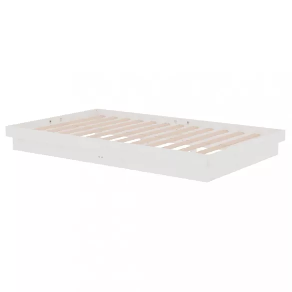 fehér tömör fa ágykeret 120x200 cm