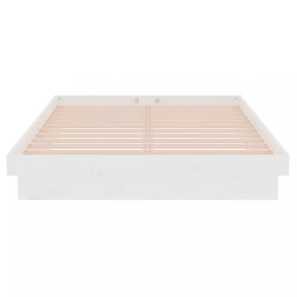 fehér tömör fa ágykeret 120x200 cm