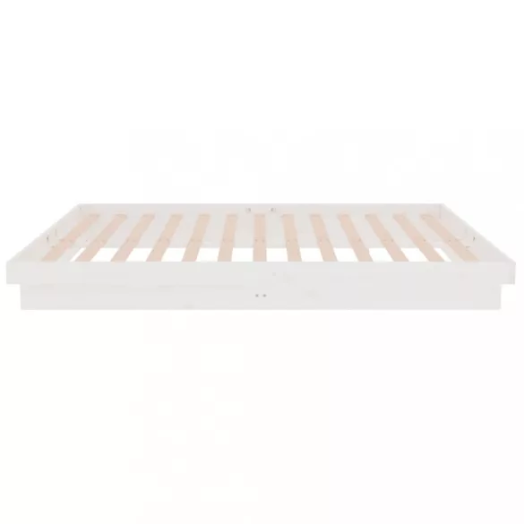 fehér tömör fa ágykeret 120x200 cm