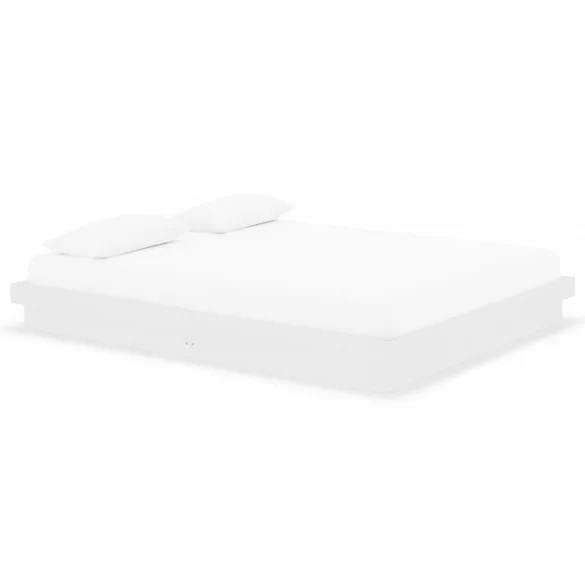fehér tömör fa ágykeret 160 x 200 cm