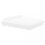 fehér tömör fa ágykeret 160 x 200 cm