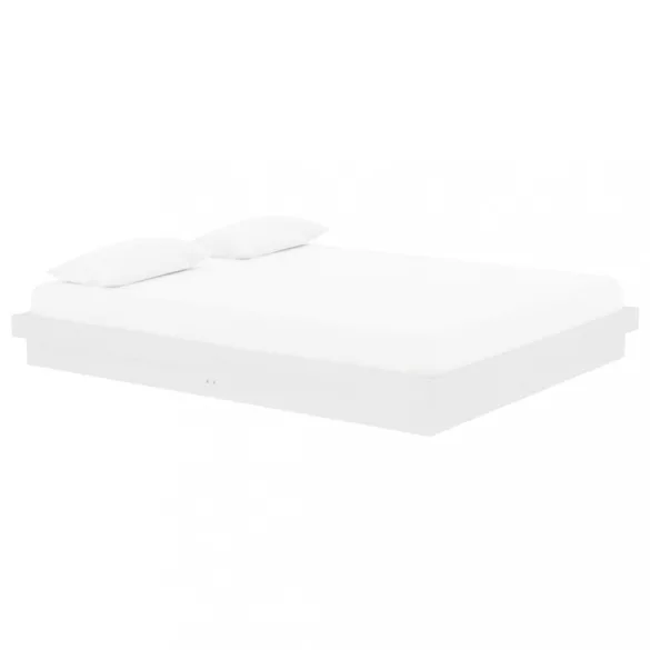 fehér tömör fa ágykeret 160 x 200 cm