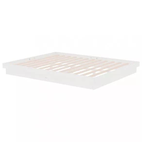 fehér tömör fa ágykeret 160 x 200 cm