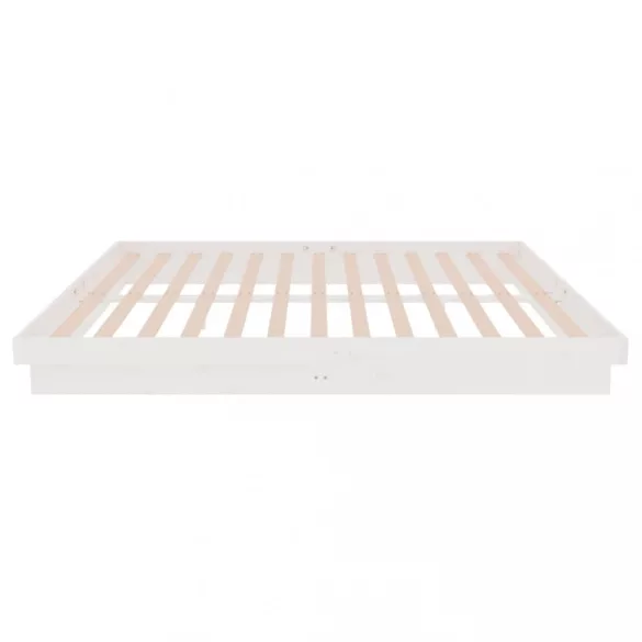 fehér tömör fa ágykeret 160 x 200 cm