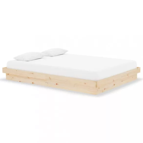 Double tömör fa ágykeret 135 x 190 cm