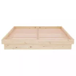 Double tömör fa ágykeret 135 x 190 cm