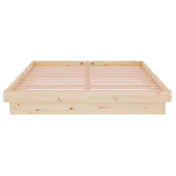 Double tömör fa ágykeret 135 x 190 cm