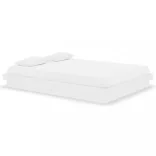 fehér tömör fa ágykeret 140 x 190 cm