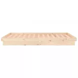 tömör fa ágykeret LED-ekkel 180x200 cm (Super King)