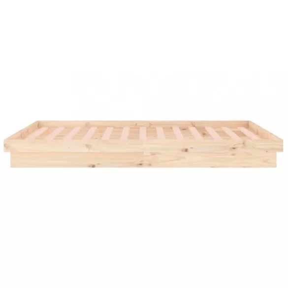 tömör fa ágykeret LED-ekkel 180x200 cm (Super King)