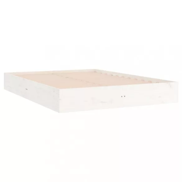 fehér tömör fa ágykeret 160 x 200 cm