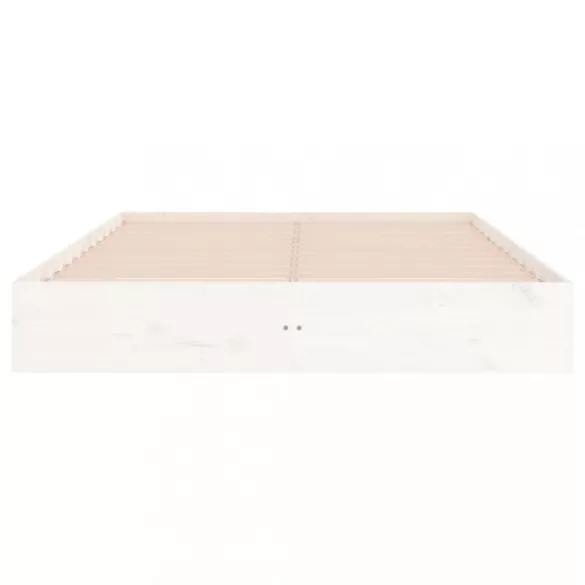 fehér tömör fa ágykeret 160 x 200 cm