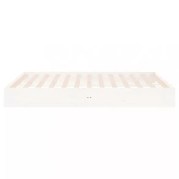 fehér tömör fa ágykeret 140 x 200 cm