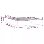 fehér tömör fa ágykeret 120 x 200 cm