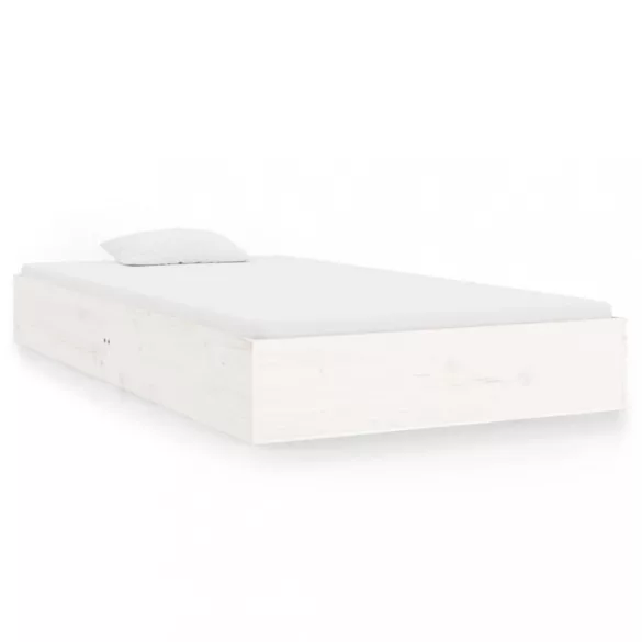 fehér tömör fa ágykeret 100 x 200 cm