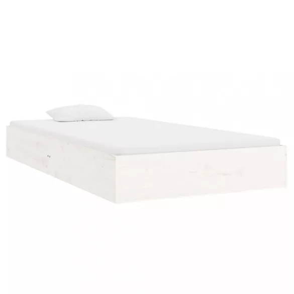 fehér tömör fa ágykeret 100 x 200 cm