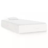 fehér tömör fa ágykeret 90 x 200 cm
