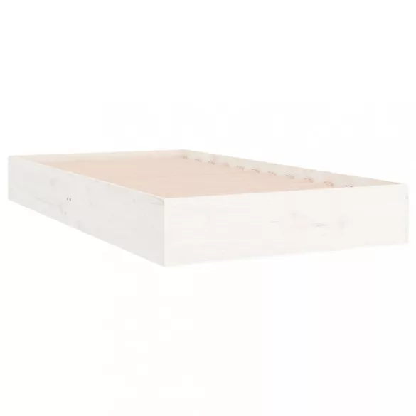 fehér tömör fa ágykeret 90 x 200 cm