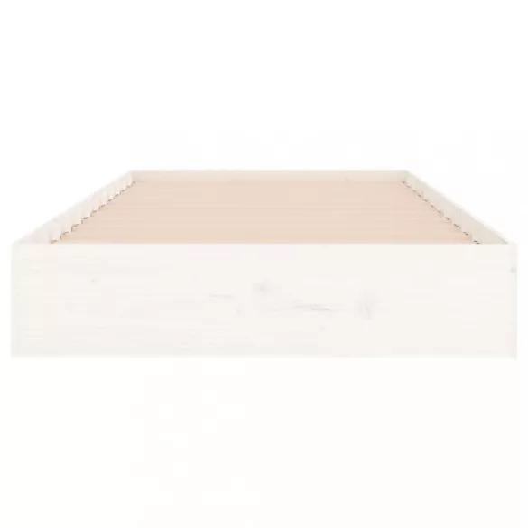 fehér tömör fa ágykeret 90 x 200 cm