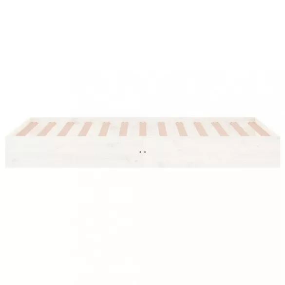 fehér tömör fa ágykeret 90 x 200 cm