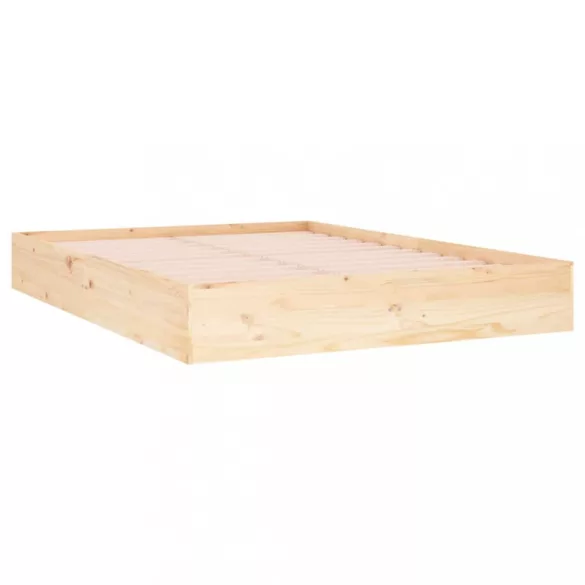 Double tömör fa ágykeret 135 x 190 cm