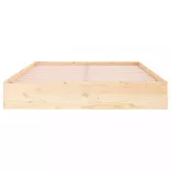 Double tömör fa ágykeret 135 x 190 cm