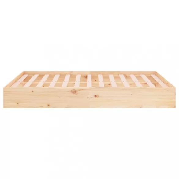 Double tömör fa ágykeret 135 x 190 cm