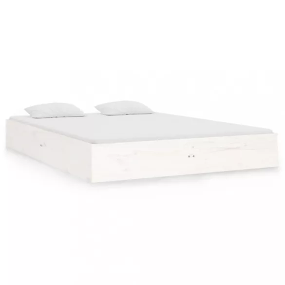 fehér tömör fa ágykeret 140 x 190 cm