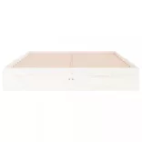fehér tömör fa ágykeret 140 x 190 cm