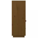 mézbarna tömör fenyőfa magasszekrény 67 x 40 x 108,5 cm