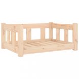 tömör fenyőfa kutyaágy 65,5 x 50,5 x 28 cm