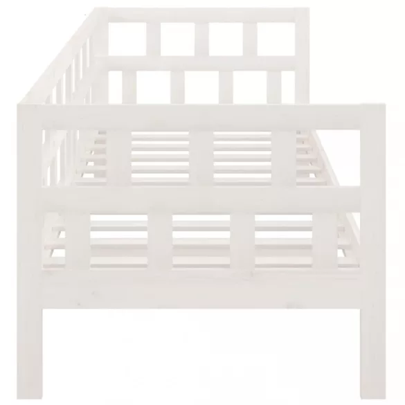 fehér tömör fenyőfa kanapéágy 90 x 200 cm