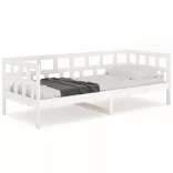 fehér tömör fenyőfa kanapéágy 80x200 cm