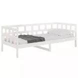 fehér tömör fenyőfa kanapéágy 80x200 cm