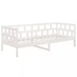 fehér tömör fenyőfa kanapéágy 80x200 cm