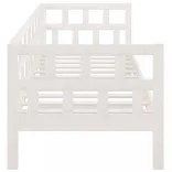 fehér tömör fenyőfa kanapéágy 90 x 190 cm