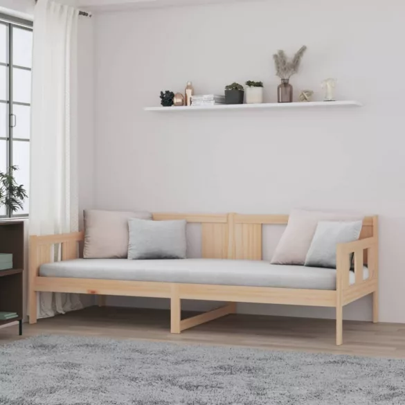 tömör fenyőfa kanapéágy 90 x 200 cm