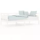 fehér tömör fenyőfa kanapéágy 90 x 190 cm