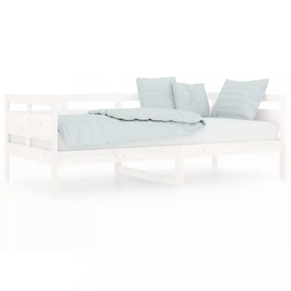 fehér tömör fenyőfa kanapéágy 90 x 190 cm