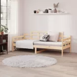 tömör fenyőfa kanapéágy 80x200 cm