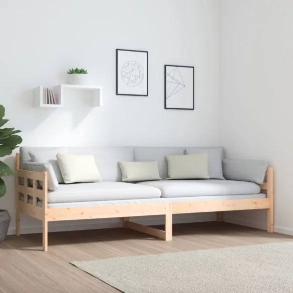 tömör fenyőfa kanapéágy 80x200 cm