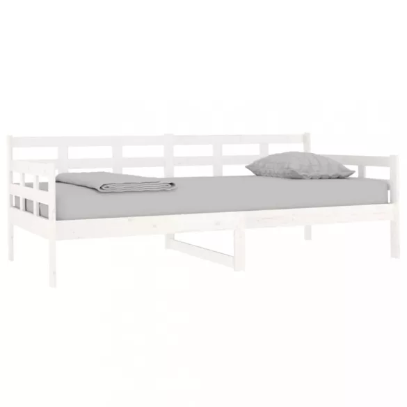 fehér tömör fenyőfa kanapéágy 90 x 190 cm