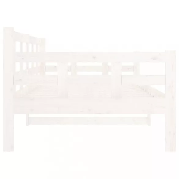 fehér tömör fenyőfa kanapéágy 90 x 190 cm