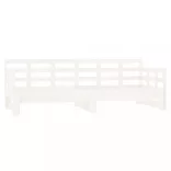 fehér tömör fenyőfa kihúzható kanapéágy 2 x (80 x 200) cm