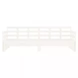 fehér tömör fenyőfa kihúzható kanapéágy 2 x (80 x 200) cm