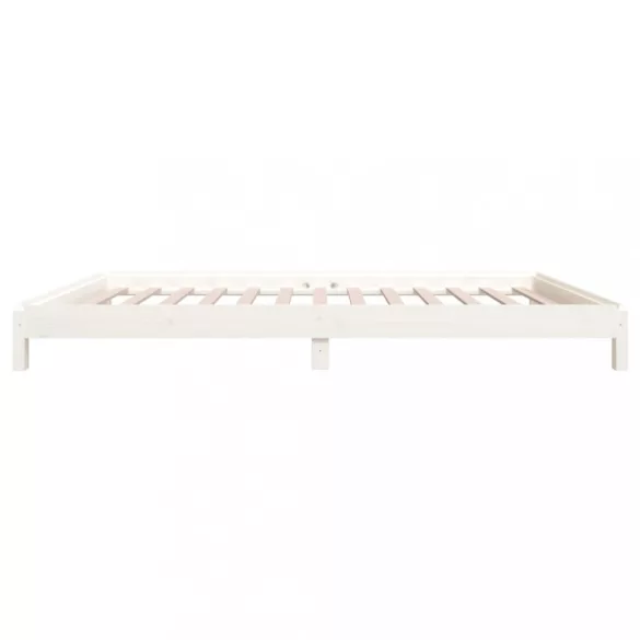 fehér tömör fenyőfa egymásra rakható ágy 100 x 200 cm