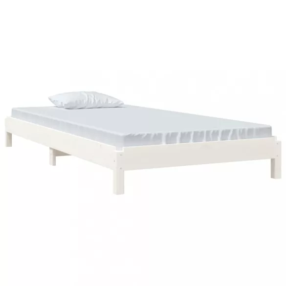 fehér tömör fenyőfa egymásra rakható ágy 90x190 cm