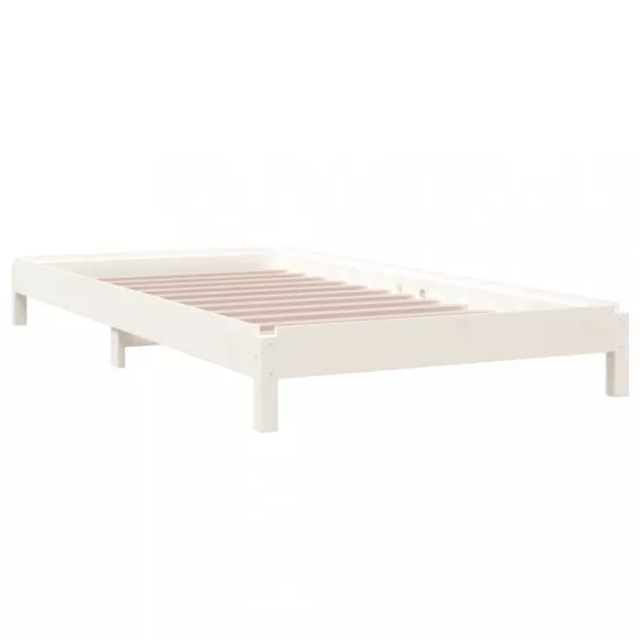 fehér tömör fenyőfa egymásra rakható ágy 90x190 cm