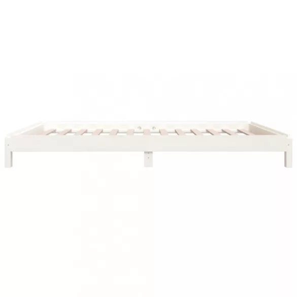 fehér tömör fenyőfa egymásra rakható ágy 90x190 cm